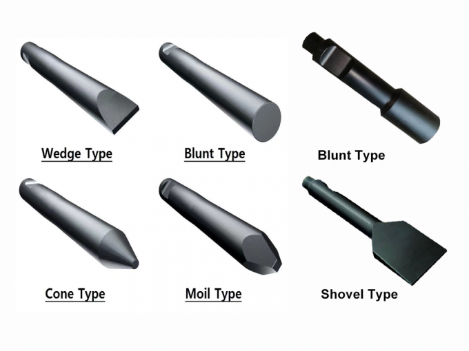 1300MM Hydraulic Breaker Chisel For Hammer Parts Heat Treatment
