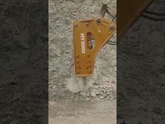 Feedback from our customer about HANYUN200 side top hydraulic breaker