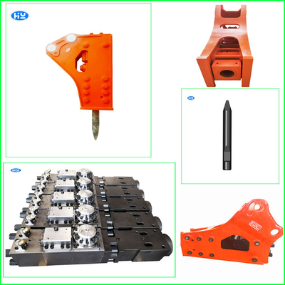 26 Tons Mining Excavator Hydraulic Rock Breaker Hammer Drilling Rods SB70 For Demolition