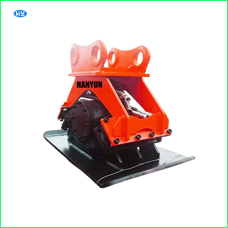 12-16 Ton Excavator Hydraulic Compactor Plate Red High Strength Steel