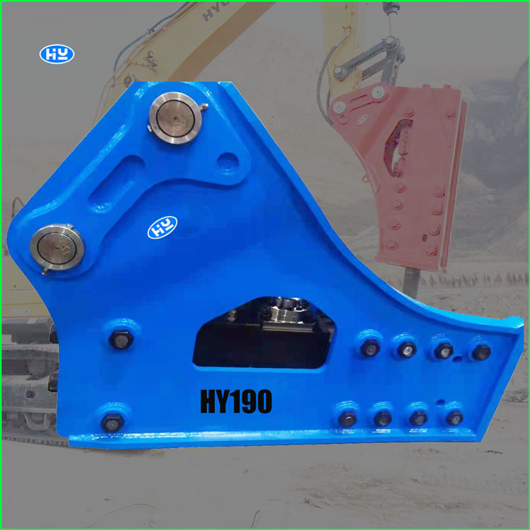 HY190 Hydraulic Excavator Breaker 180-200 BPM 190mm Hydraulic Rock Breaker Hammer