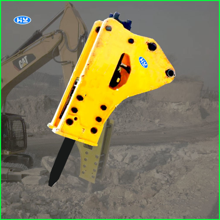 40Cr Hydraulic Rock Hammer For Excavator 135mm Rod Concrete Pavement Breaker