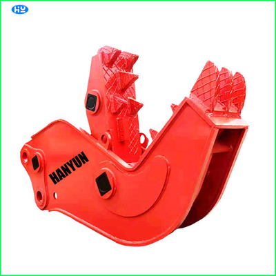 Concrete Crusher Q345B Hydraulic Pulverizer Replaceable Teeth For Skid Steer