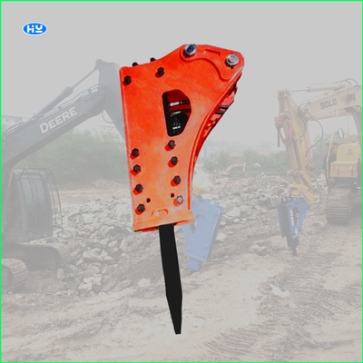 Open Top Hydraul Breaker Hammer With Blunt Chisel 135mm Attachment