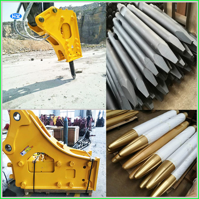 SB81 Hydraulic Concrete Rock Breaker Hammer Q345B For 20 Tons Excavator